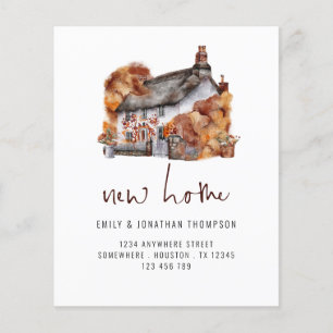 PAPER Autumn Colors Cottage New Home Address