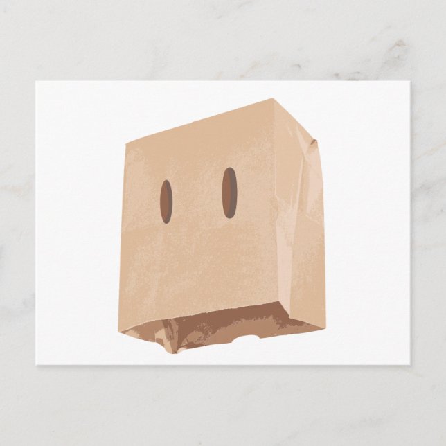 paper bag face mask postcard (Front)