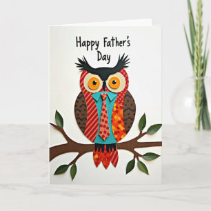 Paper Bird Fathers Day Card