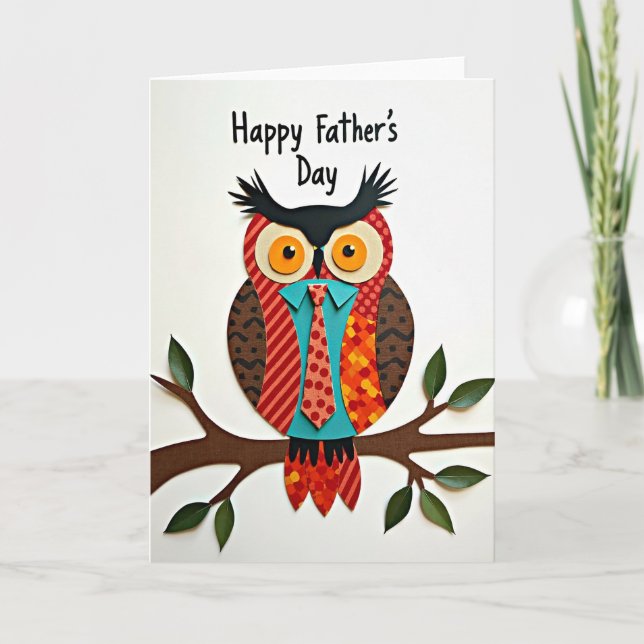 Paper Bird Fathers Day Card (Front)