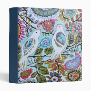 Paper Birds I 3 Ring Binder