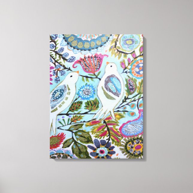 Paper Birds I Canvas Print (Front)