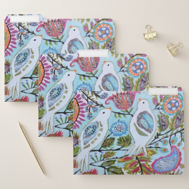 Paper Birds I File Folder (Set)