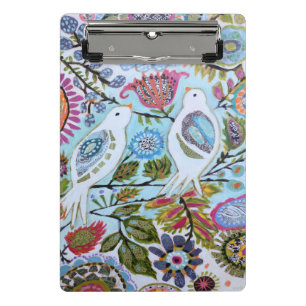 Paper Birds I Mini Clipboard