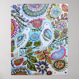 Paper Birds I Poster