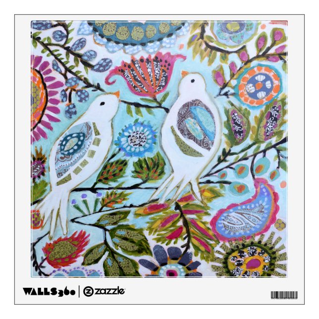 Paper Birds I Wall Decal (Front)