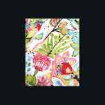 Paper Birds II Canvas Print<br><div class="desc">This sweet print features colorful paper birds | By Karen Fields</div>