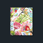 Paper Birds II Canvas Print<br><div class="desc">This sweet print features colorful paper birds | By Karen Fields</div>