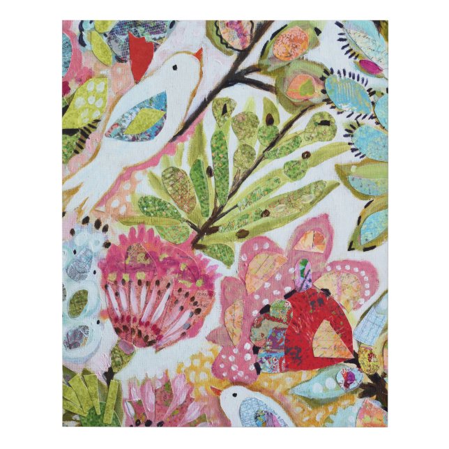 Paper Birds II Faux Canvas Print (Front)