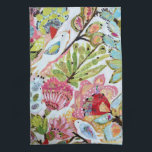 Paper Birds II Kitchen Towel<br><div class="desc">This sweet print features colorful paper birds | By Karen Fields</div>