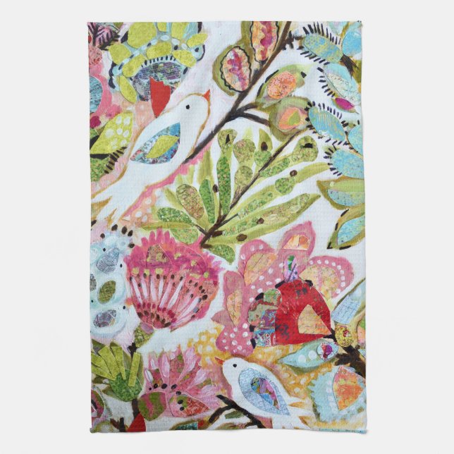 Paper Birds II Kitchen Towel (Vertical)