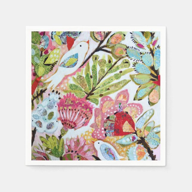 Paper Birds II Napkins (Front)