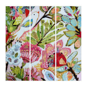 Paper Birds II Triptych