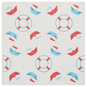 Paper Boats | Fabric by KeepsakeGifts at Zazzle