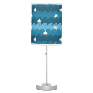 Paper Boats Pattern Table Lamp