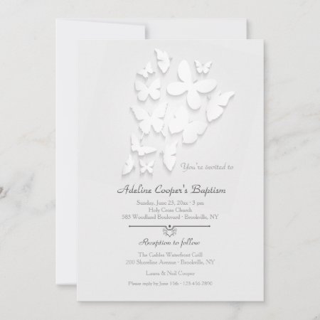 Paper Butterflies Invitation