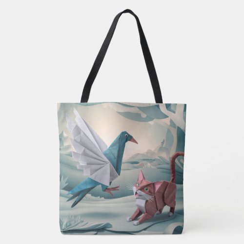 PAPER CHASE A WHIMSICAL ORIGAMI ADVENTURE  TOTE BAG
