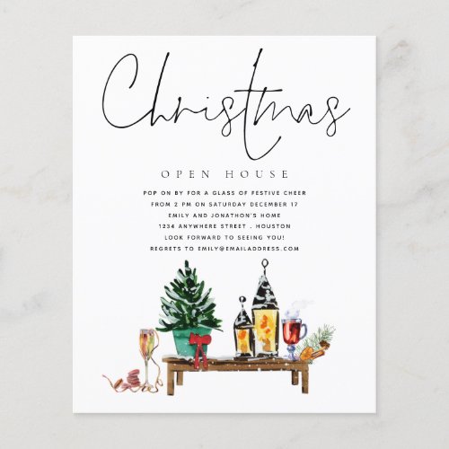 PAPER  Christmas Open House Lanterns Invitation