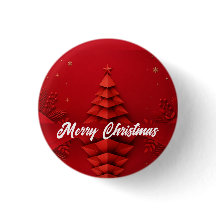 Paper Christmas Tree Red Background