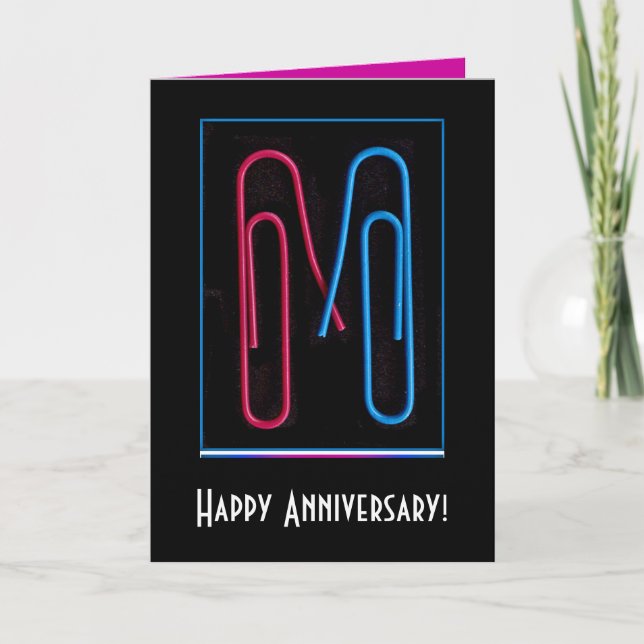 paper clip anniversary card (Front)
