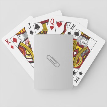 Paper Clip Playing Cards by kfleming1986 at Zazzle