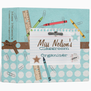 Paper Clips and Crayons Classroom Organizer Binder