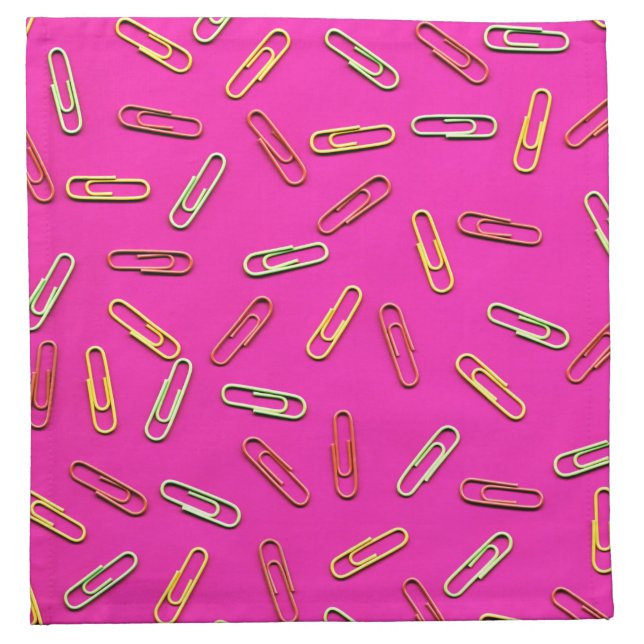 Paper Clips Cloth Napkin (Front)