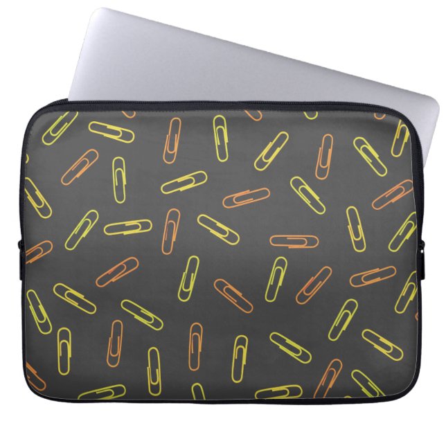 Paper Clips Laptop Sleeve (Front)