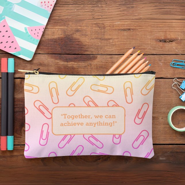 Paper clips pattern personalized  Pencil case/bag  Accessory Pouch (Paper clips pattern personalized Pencil case/bag Accessory Pouch)