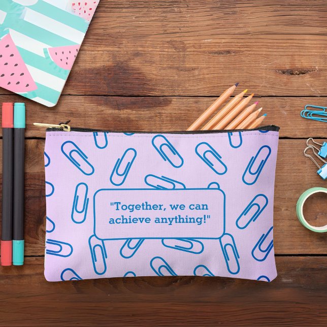 Paper clips pattern personalized  Pencil case/bag  Accessory Pouch (Paper clips pattern personalized Pencil case/bag Accessory Pouch)