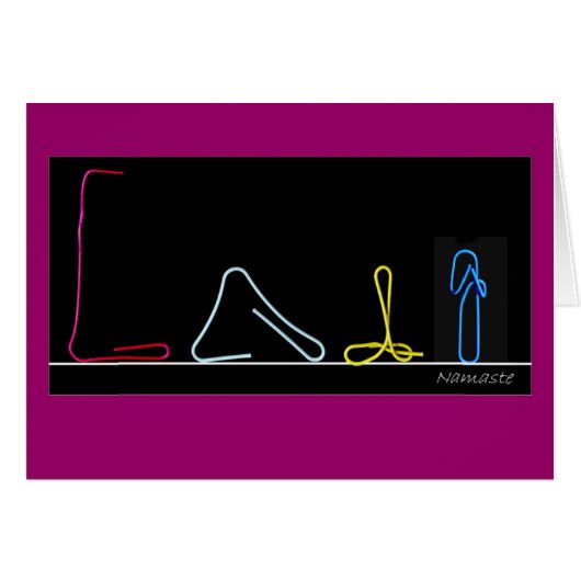Paper clips yoga cards (Front Horizontal)
