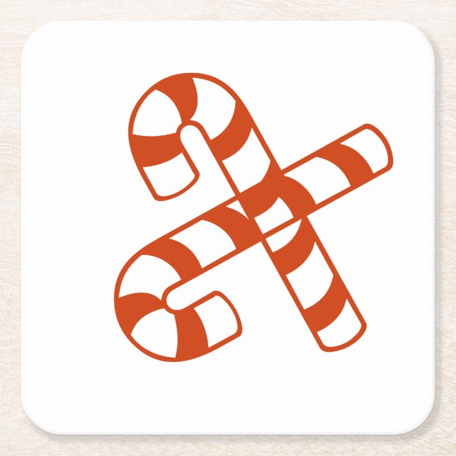 Paper Coaster - Candy Cane (Front)