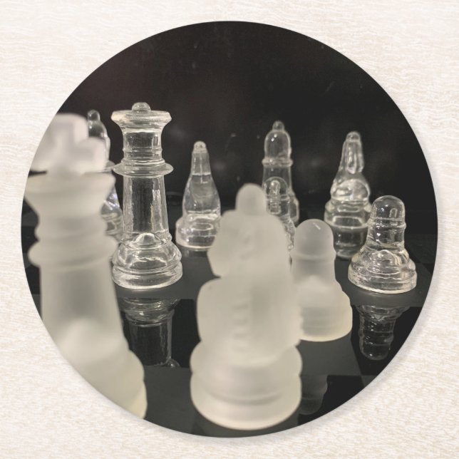 Paper Coaster Chess. (Front)