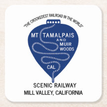 Paper Coaster Crookedest Railroad Mt Tamalpais