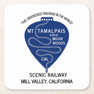Paper Coaster Crookedest Railroad Mt Tamalpais