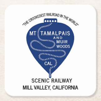 Paper Coaster Crookedest Railroad Mt Tamalpais