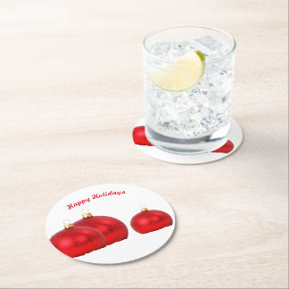 Paper Coaster Happy Holidays