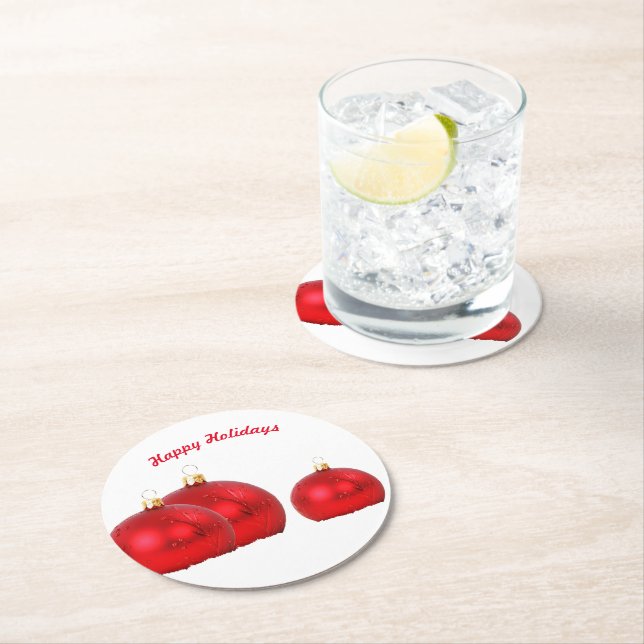 Paper Coaster Happy Holidays (Insitu)