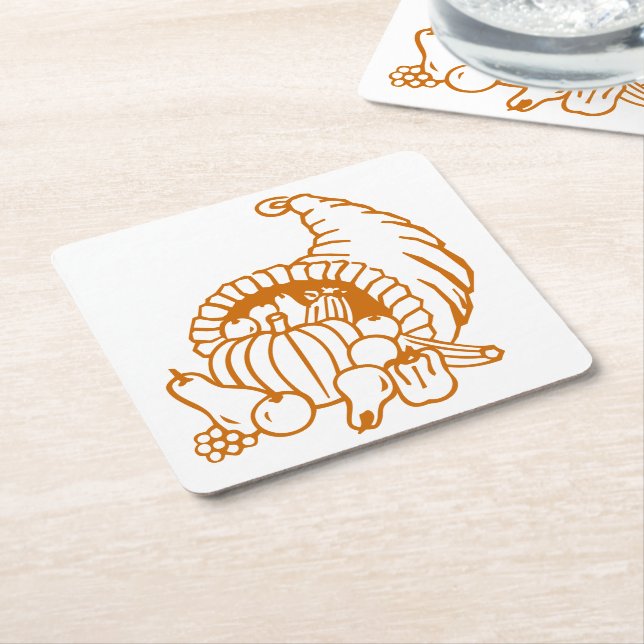 Paper Coaster - Horn of Plenty (Angled)