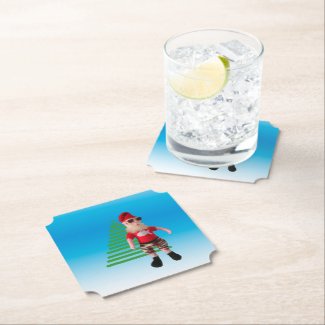 Paper Coaster - Leisure Santa
