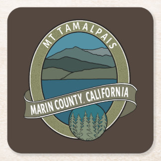 Paper Coaster Oval Mt Tamalpais Marin California