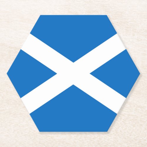 Paper Coaster Scotland Scottish Saltire flag