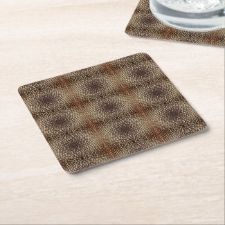 Paper Coaster Set - Kaleidoscopic Seed Pattern