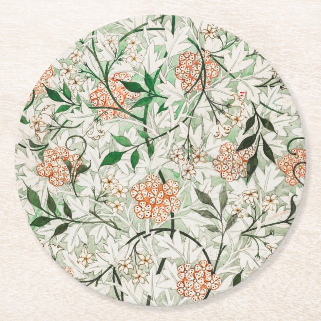 PAPER COASTER : WILLIAM MORRIS: JASMINE (Front)
