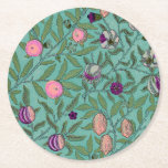 Paper Coaster : William Morris : Pomegranates at Zazzle