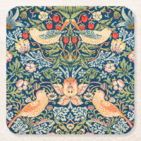 PAPER COASTER : WILLIAM MORRIS, STRAWBERRY THIEVES