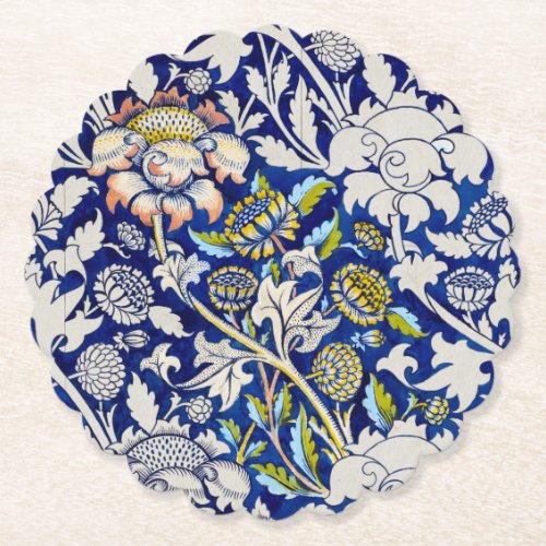 PAPER COASTER  WILLIAM MORRIS  WATERCOLOUR 1883