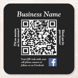 Paper Coaster With QR Code