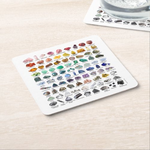 Paper Coasters Crystal Collection Rainbow Rocks