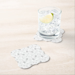 Paper Coasters Elegant Floral Wedding Décor